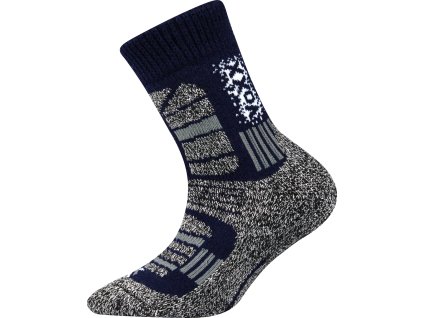 VOXX Ponožky dětské zimní TRACTION vlněné TMAVĚ MODRÉ (Velikost 20-24 (14-16), Barva světle modrá)