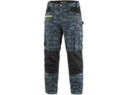 Kalhoty CXS STRETCH, pánské, maskáčovo-modré (Velikost 46)