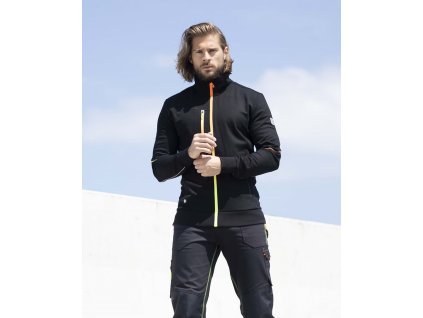 Mikina ARDON®CREATRON® černá neon (Velikost XS)