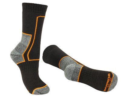 TREK Sock black/orange (Velikost 36-38)