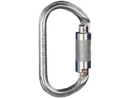 KARABINA OCEL ovál twist lock pojistka (Velikost UNI)