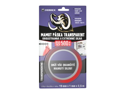 Oboustranna a extremne silna MAMUT PASKA TRANSPARENT debbex by den braven web 2025