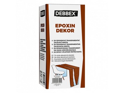 EPOXIN DEKOR - Epoxidová pryskyřice pro zalévání 1 kg sada kelímků transparentní