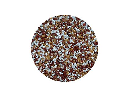 tekuta podlaha kamenivo cervenohneda bila okrova