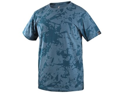 Tričko CXS MERLIN, krátký rukáv, petrol (Velikost S)