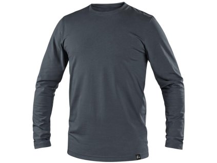 Tričko CXS SIMON, dlouhý rukáv, antracitové (Velikost S)
