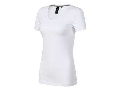 Action V-neck tričko dámské (Velikost S, Barva bílá)