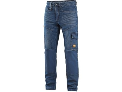 Kalhoty jeans CXS ALBI, pánské, modré (Velikost 46)