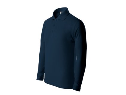 Pique Polo LS polokošile dětská (Velikost 158 cm/12 let, Barva námořní modrá)