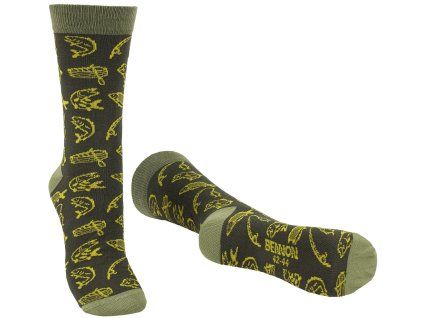 BENNONKY Fish Socks green (Velikost 39-41)