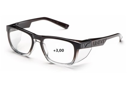 Přednastavené dioptrické brýle UNIVET 571 čiré UV400 monofokální +3.00 AS