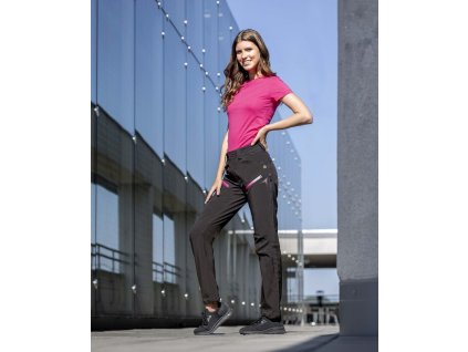 Dámské softshellové kalhoty ARDON®CREATRON®  černo-růžová (Velikost 34)