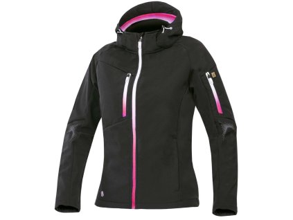 Dámská softshellová bunda ARDON®CREATRON® černo-růžová (Velikost XS)