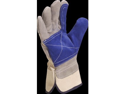DS202RP RUKAVICE DOCKER, SVRŠEK ZE ŠTÍPENKY (Velikost 10, Barva šedá-modrá)