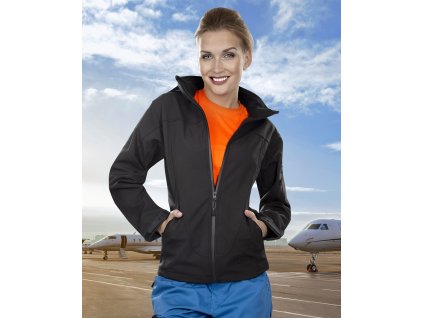 Bunda softsh. ARDON®ANIMA dámská, černá (Velikost XS)