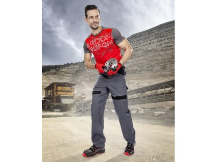 Kalhoty ARDON®COOL TREND prodloužené šedo-černá (Velikost S)