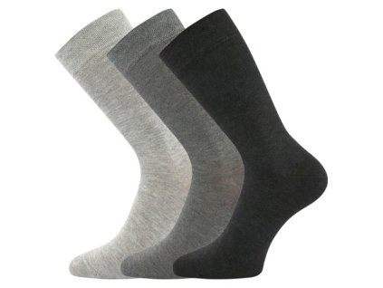 Ponožky klasické bambusové EKOL 3pár BÍLÉ (Velikost 35-38 (23-25), Barva černá)