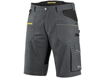 Kraťasy CXS STRETCH, pánské, tmavě šedo-černé (Velikost 46)