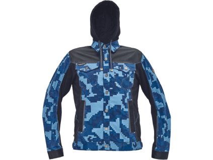 NEURUM CAMOU bunda+kapuce (Velikost 46, Barva navy)