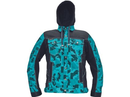 NEURUM CAMOU bunda+kapuce (Velikost 46, Barva navy)