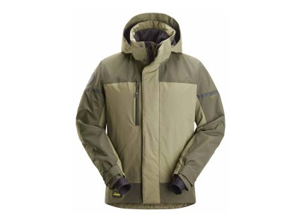 Nepromokavá zimní bunda AllroundWork khaki XS Snickers Workwear (Velikost XXL)