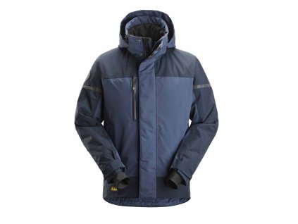 Nepromokavá zimní bunda AllroundWork tmavomodrá XS Snickers Workwear (Velikost XXL)