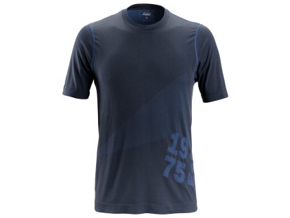 Triko slim-fit FlexiWork 37.5® tm. modré vel. S Snickers Workwear (Velikost S)