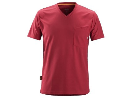 Triko AllroundWork 37.5® červené S Snickers Workwear (Velikost S)