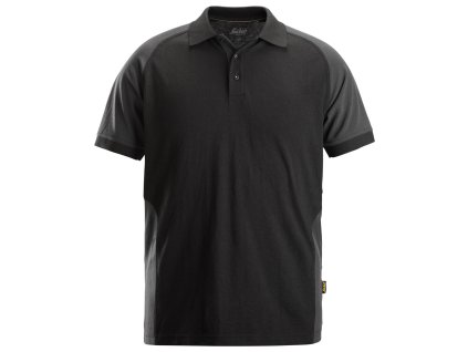 Polokošile s krátkým raglánovým rukávem černá vel. XS Snickers Workwear (Velikost UNI)