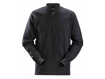 Mikina s MultiPockets™ na 1/2 zip šedá vel. M Snickers Workwear (Velikost M)