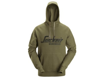 Mikina Snickers Workwear s kapucí Bright khaki vel. XS Snickers Workwear (Velikost XXL)