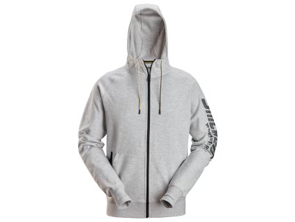 Mikina Snickers Workwear na zip s kapucí šedá vel. XS Snickers Workwear (Velikost XXL)