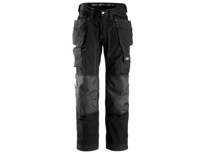 Kalhoty pro podlaháře Rip-Stop s PK černé Snickers Workwear (Velikost 196)