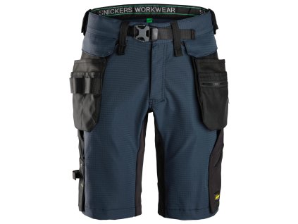 Kraťasy FlexiWork s odnímatelnými kapsami modré Snickers Workwear (Velikost 56)