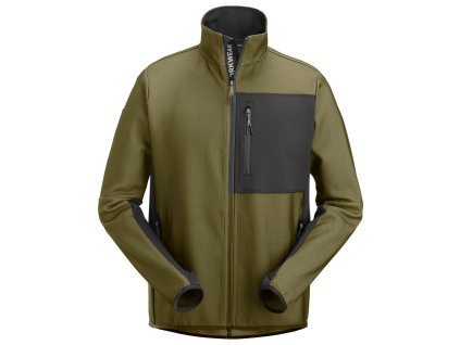 Mikina FlexiWork khaki vel. S Snickers Workwear (Velikost XXL)