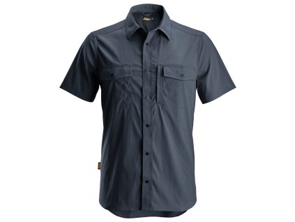 Košile funkční LiteWork s krátkým rukávem tmavě modrá                                        vel. S Snickers Workwear (Velikost XXL)