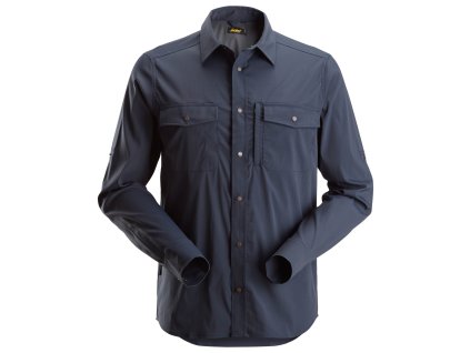 Košile funkční LiteWork s dlouhým rukávem tmavě modrá                    vel. S Snickers Workwear (Velikost XXL)