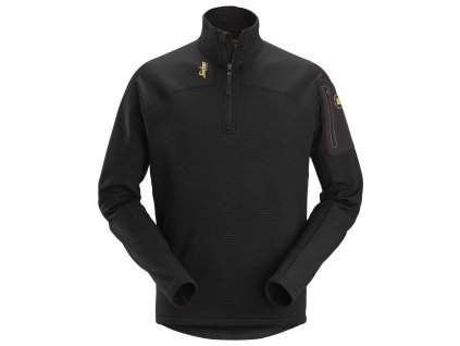 Mikina funkční Mikrofleece na 1/2 zip černá vel. S Snickers Workwear (Velikost XXL)