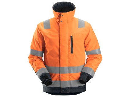 Zimní reflexní bunda AllroundWork 37.5®, třída 3 oranžová vel. S Snickers Workwear (Velikost UNI)