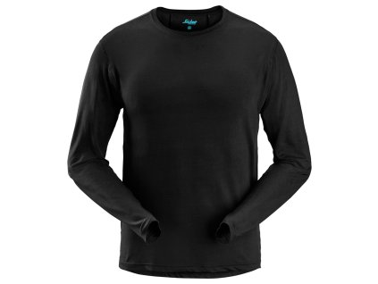 Triko LiteWork s dlouhým rukávem černé vel. S Snickers Workwear (Velikost UNI)