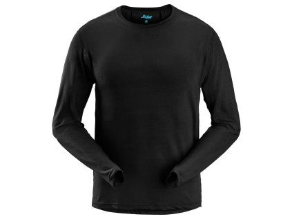 Triko LiteWork s dlouhým rukávem černé vel. XL Snickers Workwear (Velikost UNI)