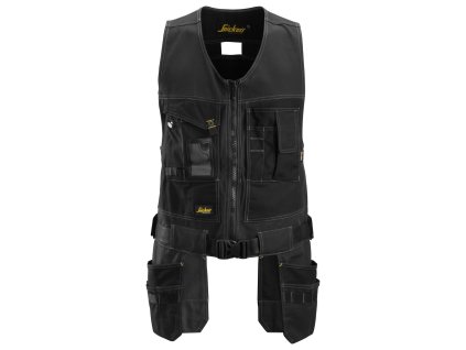 Vesta na nářadí Canvas+ černá vel. XS Snickers Workwear (Velikost XS)