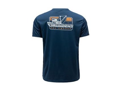 Commercial Boat SS Tech Tee  Blue Abyss (Velikost XXL)