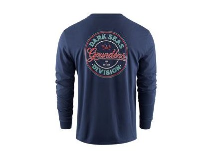 Dark Seas X Grundens Instinctive LS T-Shirt Dark Navy (Velikost XXL)