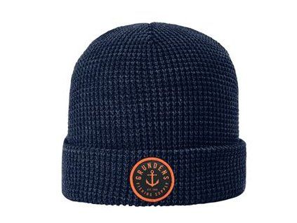 Anchor Waffle Beanie Navy O/S