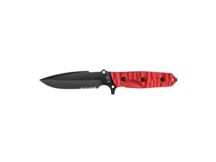 MARAUDEUR SURVIVAL KNIFE G10 RED HANDLE / SERRATED BLADE + KYDEX SHEATH (Velikost UNI)