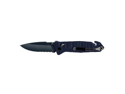 CAC S200 FRENCH ARMY KNIFE BLUE BLADE Textured PA6 Blue Handle -Pouch - Fork Pointed Tip (Velikost UNI)