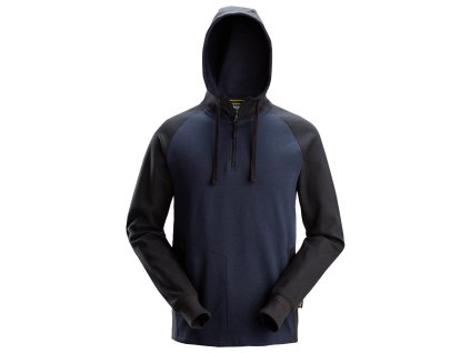 Dvojbarevná mikina s kapucí modročerná vel. S Snickers Workwear (Velikost XXL)