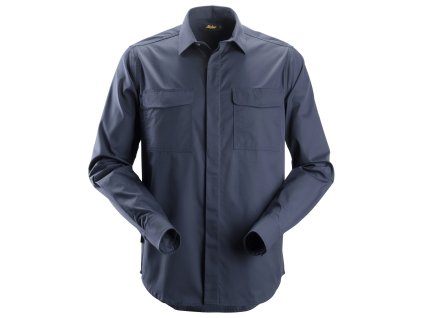 Košile Service s dlouhým rukávem tm. modrá vel. S Snickers Workwear (Velikost XXL)