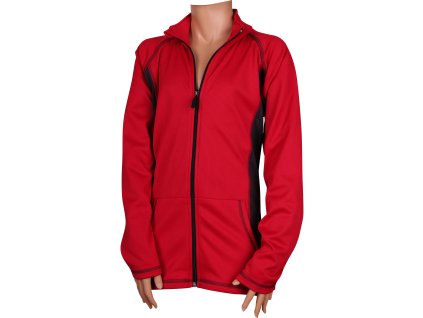 VOXX Mikina dětská SOLID 10 thermo celorozepínací ČERVENÁ (Velikost 146-152, Barva červená)